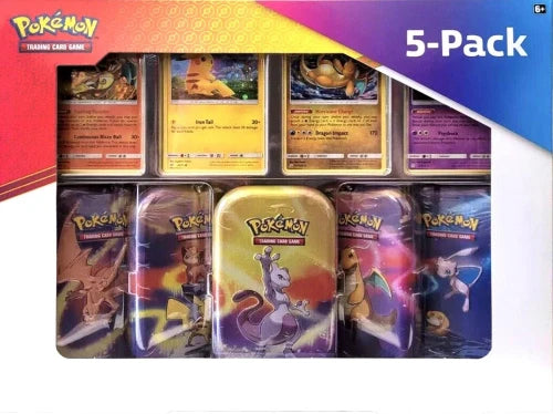 pokemon cards kanto pack 5-Pack Tin Collection Box Safety Goggles Extended Art Type:Extended Art for RAW card with blank slab + Magnetic Case Secret Lair Drop - tcg collector gift