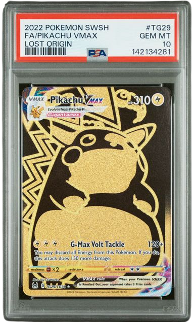 PSA 10 FA/PIKACHU VMAX LOST ORIGIN