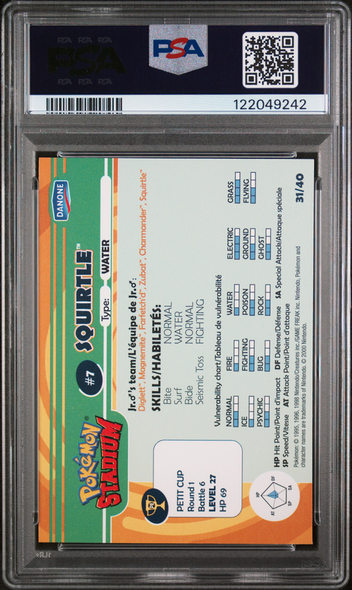 PSA Card Back