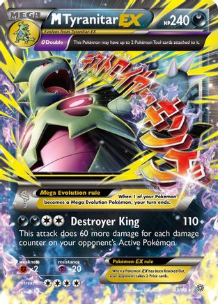 M Tyranitar EX (43/98) - XY Ancient Origins Holofoil
