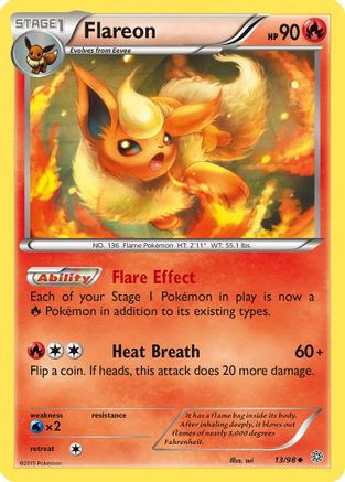 Flareon (13/98) - XY  Ancient Origins Reverse Holofoil