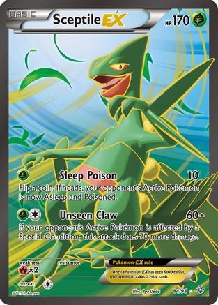 Sceptile EX (Full Art) (84/98) - XY Ancient Origins Holofoil