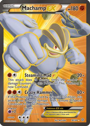 Machamp EX (Full Art) (90/98) - XY  Ancient Origins Holofoil