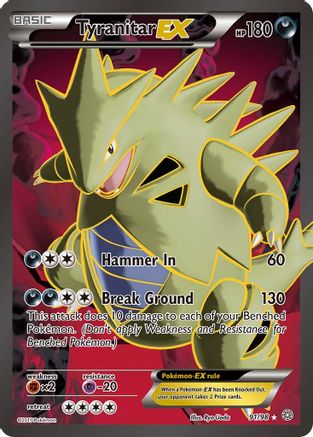 Tyranitar EX (Full Art) (91/98) - XY  Ancient Origins Holofoil