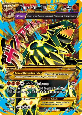 Primal Groudon EX (Shiny Full Art) (97/98) - XY  Ancient Origins Holofoil