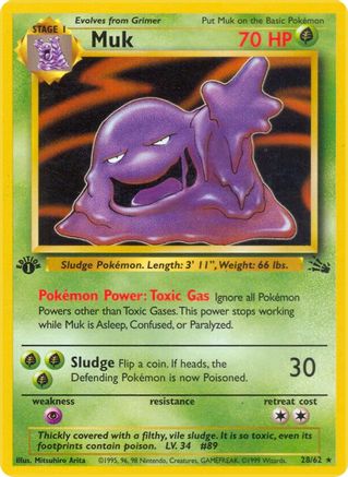 Muk (28/62) - Fossil 1st Edition