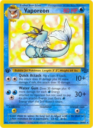 Vaporeon (28/64) - Jungle Unlimited