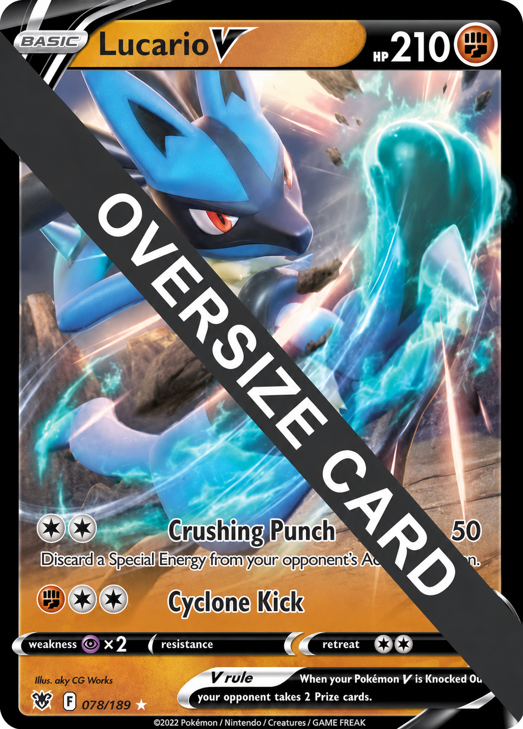 Lucario V 078/189 - Jumbo