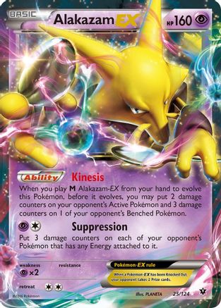 Alakazam EX (25/124) - XY Fates Collide Holofoil