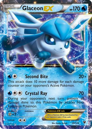 Glaceon EX (20/124) - XY Fates Collide Holofoil