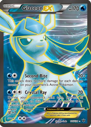 Glaceon EX (Full Art) (116/124) - XY Fates Collide Holofoil