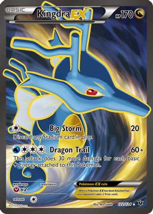 Kingdra EX (Full Art) (122/124) - XY Fates Collide Holofoil