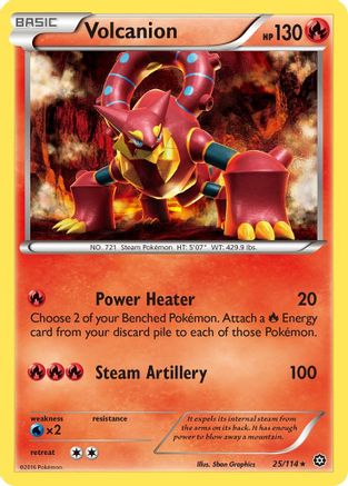 Volcanion (25/114) - XY Steam Siege