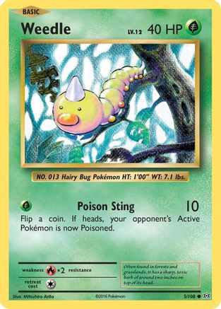 Weedle (5/108) - XY Evolutions