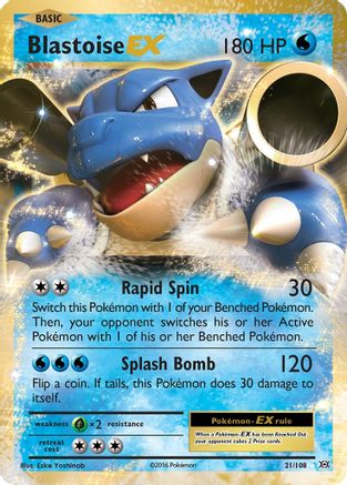 Blastoise EX (21/108) - XY Evolutions Holofoil