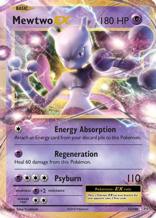 Mewtwo EX (52/108) - XY Evolutions Holofoil