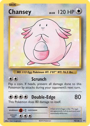 Chansey (70/108) - XY Evolutions Reverse Holofoil