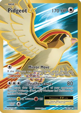 Pidgeot EX (Full Art) (104/108) - XY Evolutions Holofoil