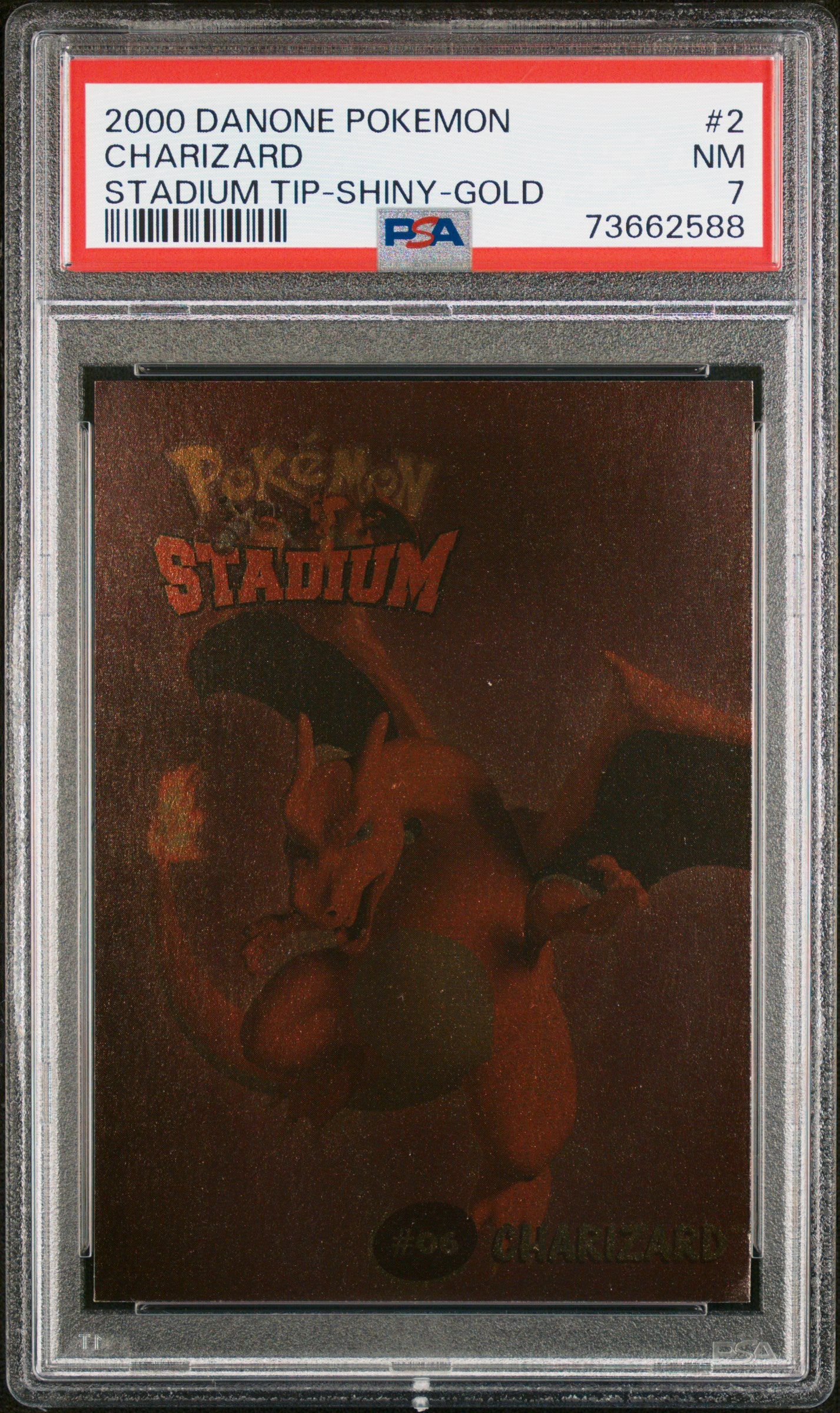 PSA 7 CHARIZARD STADIUM TIP-SHINY-GOLD