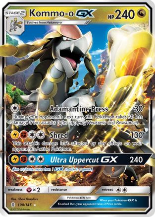 Kommo-o GX (100/145) - SM Guardians Rising Holofoil