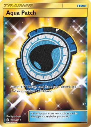 Aqua Patch (Secret) (161/145) - SM Guardians Rising Holofoil