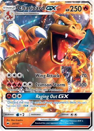 Charizard GX (20/147) - SM  Burning Shadows Holofoil