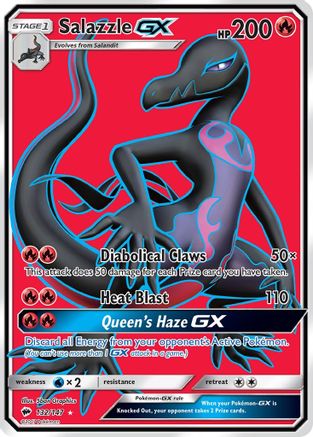 Salazzle GX (Full Art) (132/147) - SM Burning Shadows Holofoil
