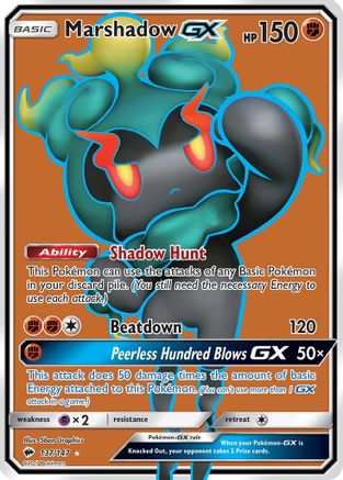 Marshadow GX (Full Art) (137/147) - SM Burning Shadows Holofoil