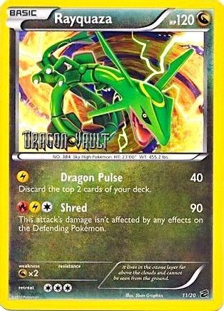Rayquaza (Dragon Vault) (11/20) - Blister Exclusives Holofoil