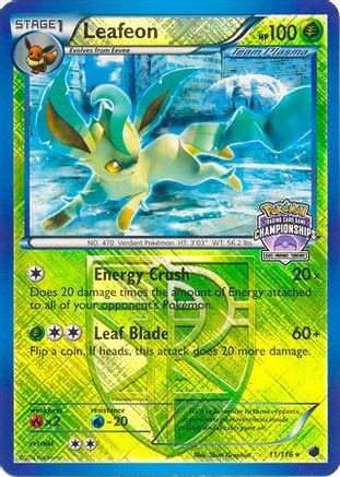 Leafeon (State Championships) (11/116) - League & Championship Cards Reverse Holofoil