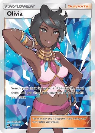 Olivia (Full Art) (111/111) - SM  Crimson Invasion Holofoil