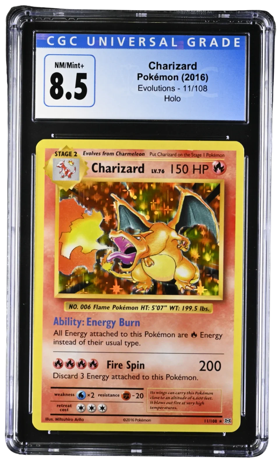 CGC 8.5 Charizard (11/108)