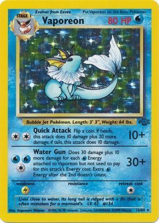 Vaporeon (12/64) - Jungle Unlimited Holofoil