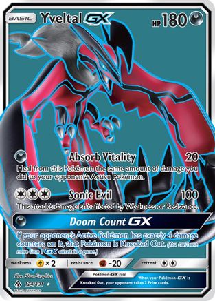 Yveltal GX (Full Art) (124/131) - SM Forbidden Light Holofoil
