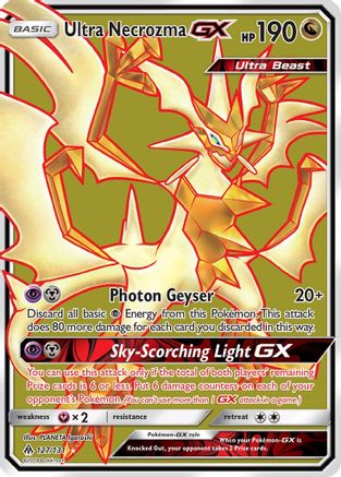 Ultra Necrozma GX (Full Art) (127/131) - SM Forbidden Light Holofoil