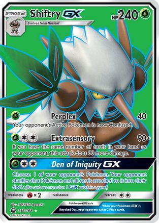 Shiftry GX (Full Art) (152/168) - SM Celestial Storm Holofoil