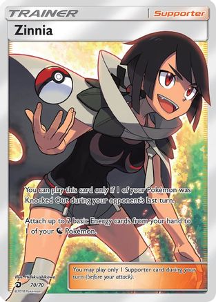 Zinnia (Full Art) (70/70) - Dragon Majesty Holofoil