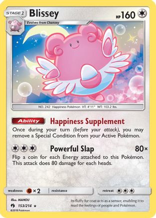 Blissey (153/214) - SM Lost Thunder Holofoil