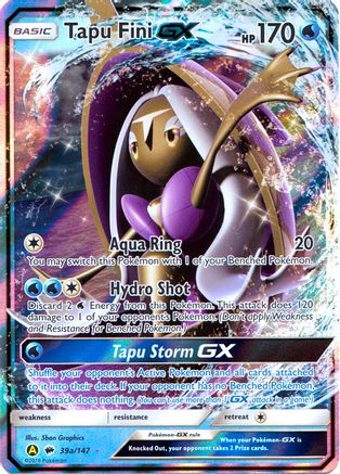 Tapu Fini GX (39a/147) - Alternate Art Promos Holofoil