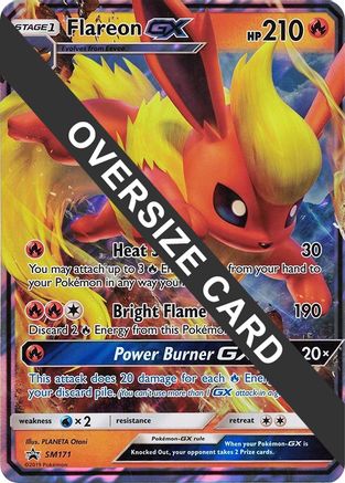 Flareon GX (SM Black Star Promo) (SM171) - Jumbo Cards Holofoil