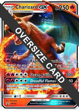 Charizard GX (SM Black Star Promo) (SM195) - Jumbo Cards Holofoil