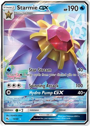 Starmie GX (14/68) - Hidden Fates Holofoil