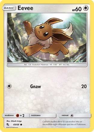 Eevee (49/68) - Hidden Fates
