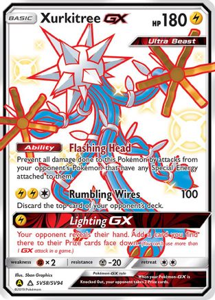 Xurkitree GX (SV58/SV94) - Hidden Fates Shiny Vault Holofoil