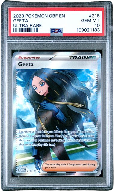 PSA 10 GEETA OBSIDIAN FLAMES