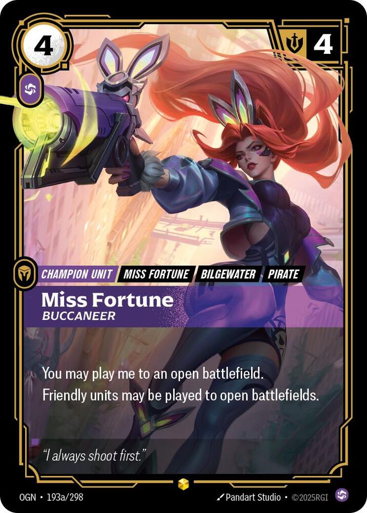 Miss Fortune, Buccaneer (Alternate Art) - Origins (OGN)