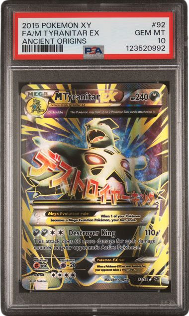 PSA 10 FA/M TYRANITAR EX ANCIENT ORIGINS