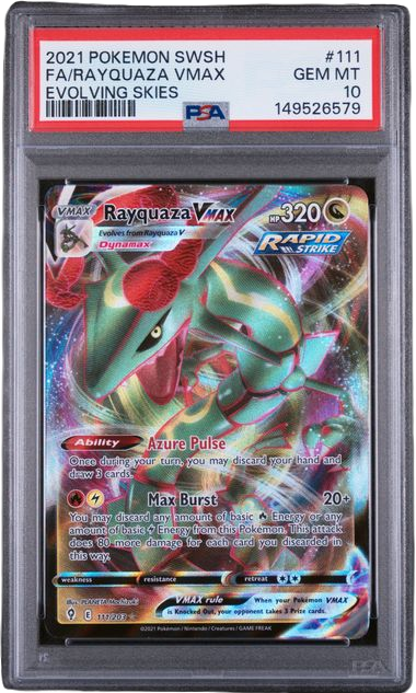 PSA 10 FA/RAYQUAZA VMAX EVOLVING SKIES