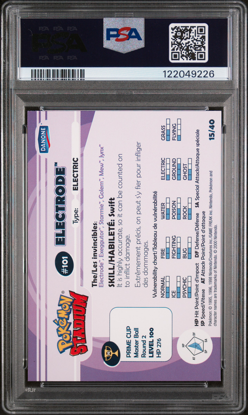 PSA Card Back