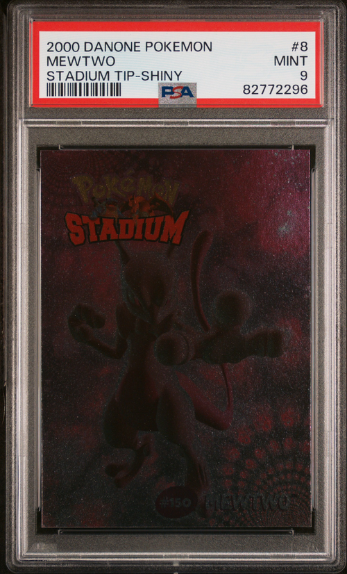 2000 mewtwo pokemon card PSA 9 MEWTWO STADIUM TIP-SHINY